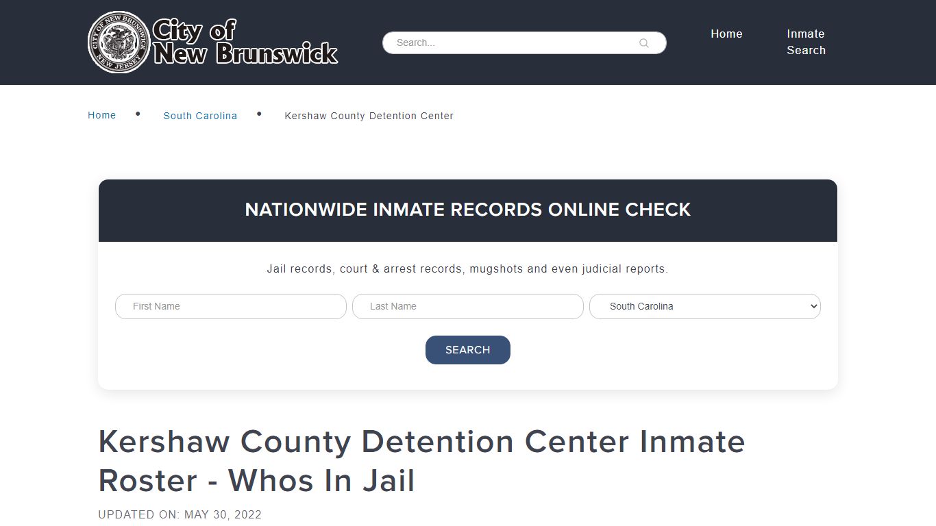 Kershaw County Detention Center Inmate Roster - Whos In Jail